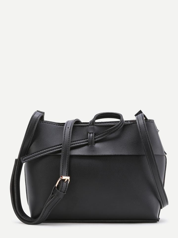 Shein Pu Shoulder Bag With Adjustable Strap
