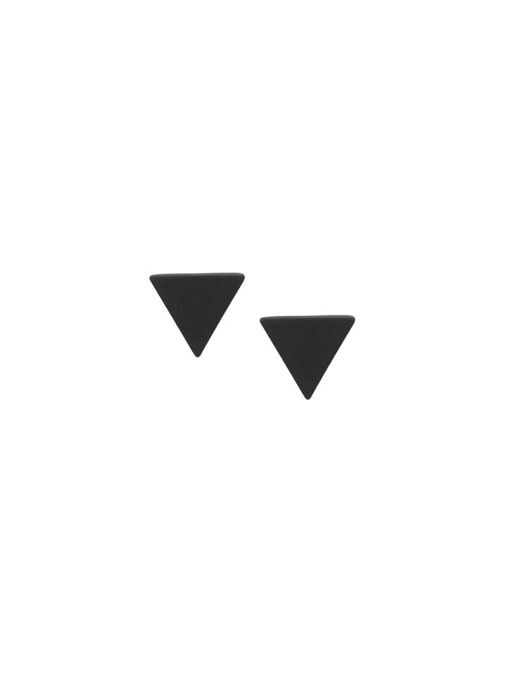 Shein Black Minimalist Triangle Ear Studs