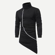Shein Men Asymmetrical High Neck Sweatshirt