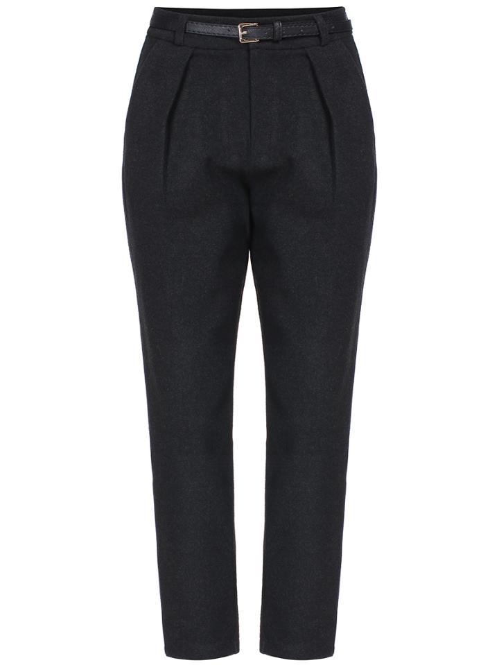 Shein Dark Grey High Waist Harem Pant