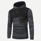 Shein Men Contrast Panel Hooded Jumper