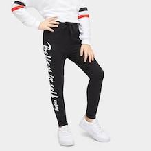 Shein Girls Letter Print Drawstring Waist Pants