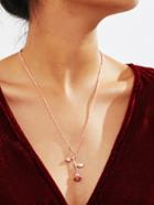 Shein Rose Pendant Link Necklace