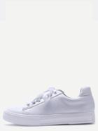 Shein White Breathable Rubber Sole Low Top Sneakers