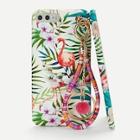 Shein Flamingos Print Iphone Case With Charm