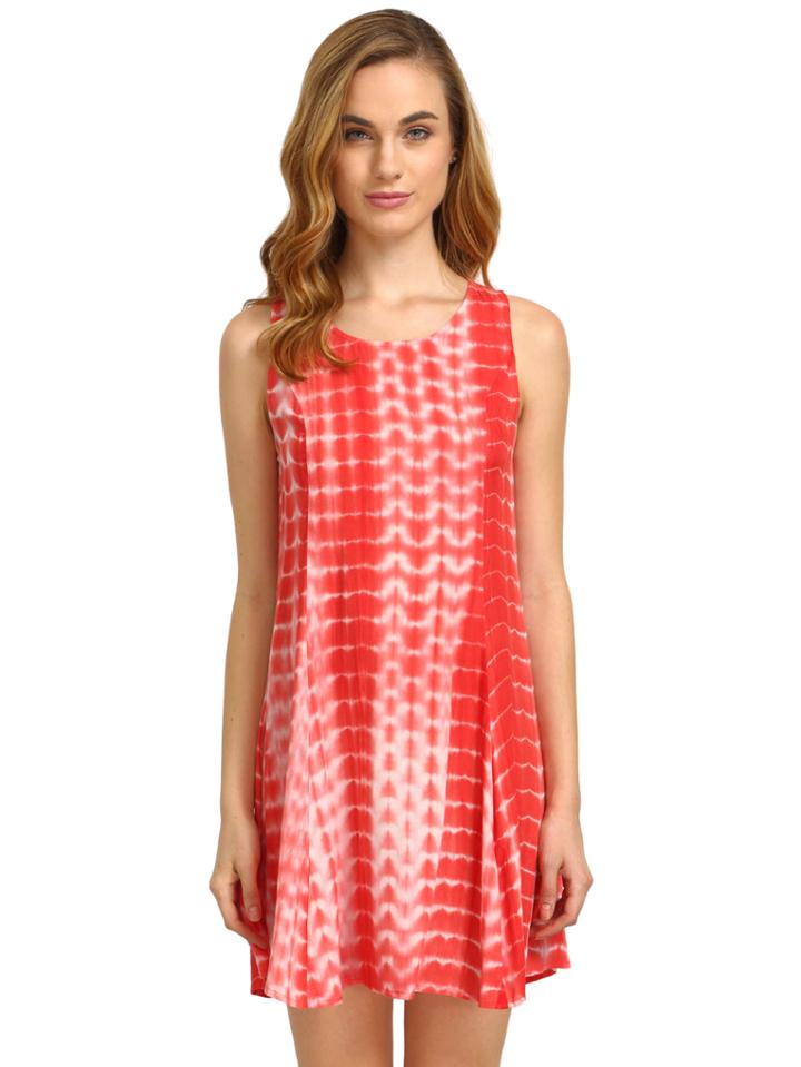 Shein Brown Sleeveless Color Block Dress Sundress