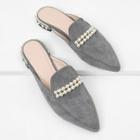 Shein Faux Pearl Pointed Toe Flats