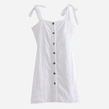 Shein Eyelet Embroidered Button Through Dress