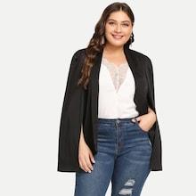 Shein Plus Shawl Collar Cape Blazer
