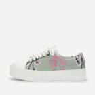 Shein Flower Embroidered Lace Up Sneakers