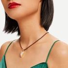 Shein Glitter Triangle Pendant Necklace