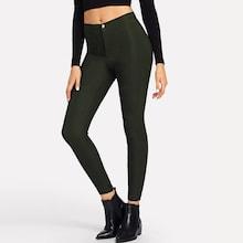 Shein Solid Pocket Back Leggings