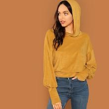 Shein Solid Tunic Pullover