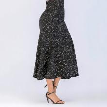Shein Dot Print Ruffle Hem Skirt