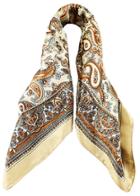 Shein Yellow Vintage Cashews Print Scarves