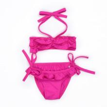 Shein Girls Baby Girl Tie Side Ruffle Bikini Set