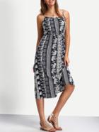 Shein Tribal Print Elastic Waist Racer Cami Dress