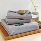 Shein Cactus Embroidered Bath Towel Set 3pcs