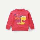 Shein Toddler Girls Dinosaur & Letter Print Sweatshirt