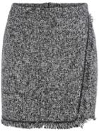 Shein Grey Fringe Bodycon Skirt