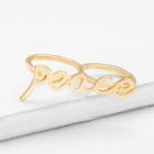 Shein Slogan Design Linked Ring