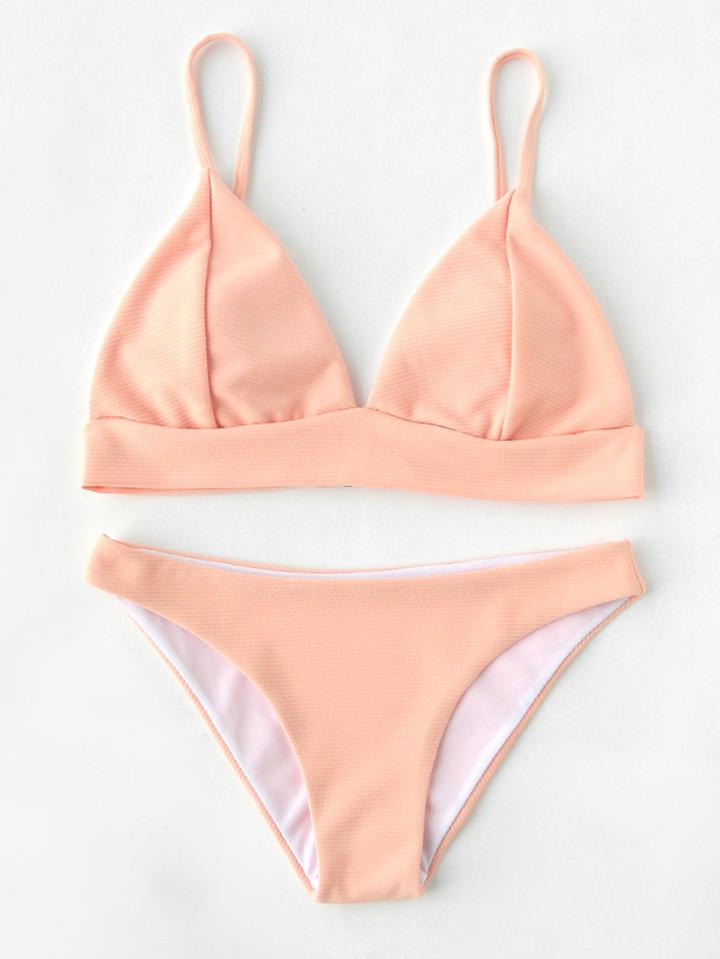 Shein Ribbed Bikini Set