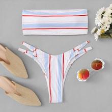 Shein Cut-out Random Pattern Bikini Set