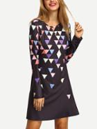 Shein Triangle Print A-line Dress