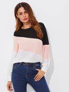 Shein Cut And Sew Buttoned Keyhole Back Blouse
