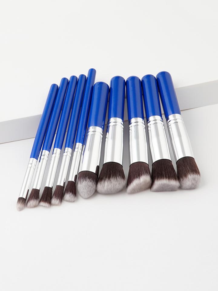 Shein Two Tone Handle Makeup Brush Set 10pcs
