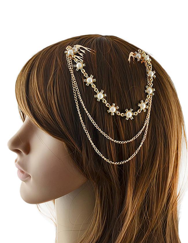 Shein Best Seller Gold Plated Beautiful Women Hair Accessories