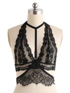 Shein Eyelash Lace Detail Body Harness