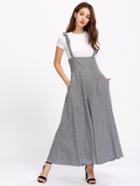Shein Gingham Bow Tie Strap Palazzo Overall