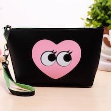 Shein Heart Print Zipper Storage Bag