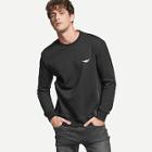 Shein Men Zip Side Patched Sweatshirt