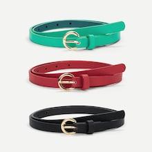 Shein Metal Skinny Belt 3pcs
