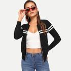 Shein Sporty Zip Up Sweater