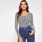 Shein Twist Front Form Fitting Tee