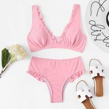 Shein Frill Trim Bikini Set
