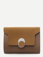 Shein Suede Panel Clutch Bag