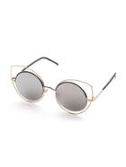 Shein Double Frame Grey Lens Cat Eye Sunglasses