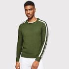 Shein Men Striped Raglan Sleeve Jumper