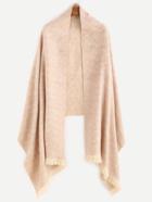 Shein Pink Mottle Eyelash Fringe Scarf