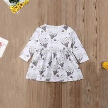 Shein Girls Deer Print Dress