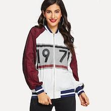 Shein Raglan Sleeve Fishnet Mesh Overlay Jacket