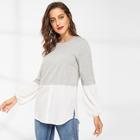 Shein Split Side Button Front Sweatshirt