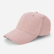 Shein Houndstooth Pattern Baseball Cap