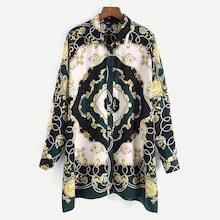 Shein Baroque Print Blouse