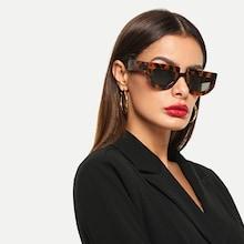 Shein Flat Top Chunky Frame Sunglasses