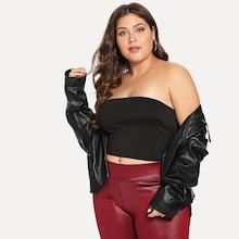 Shein Plus Slim Fitted Bandeau Top